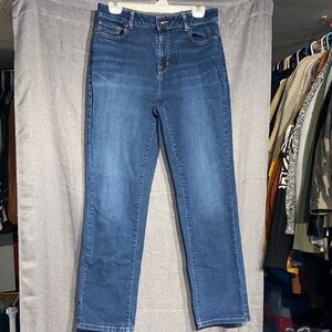 L.L. Bean Women's Straight Leg Jeans in Classic Blue